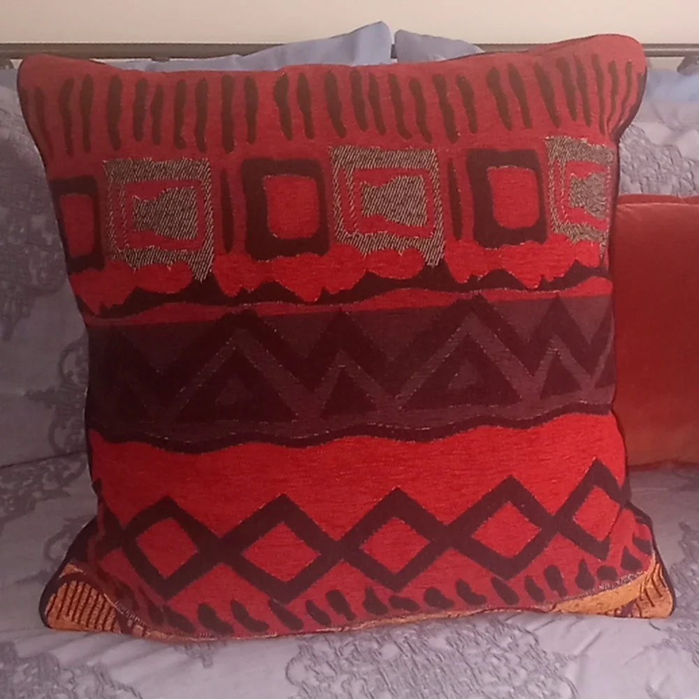 South African Safari Ethnic Aztec Throw Blanket w/Matching Pillow Set